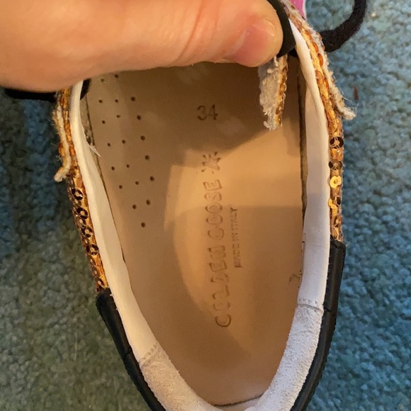 NWOT Golden Goose Superstar Glitter Sneakers 34 - Picture 6 of 8